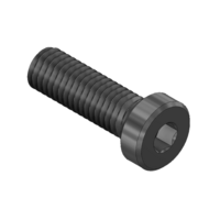 MODULAR SOLUTIONS BLACK OXIDE PLATED FASTENER M8 X 16MM LOW HEAD SOCKET CAP SCREW